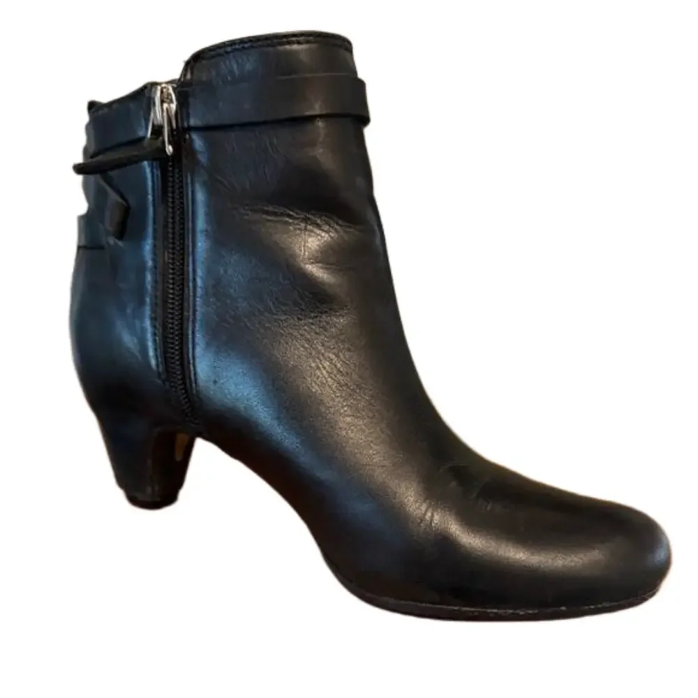SAM EDELMAN Maddox Women's Black Leather Boot 6M